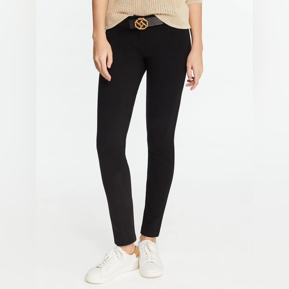 J. McLaughlin Becca Black Stretch Legging Pants Slim Ankle Tailored